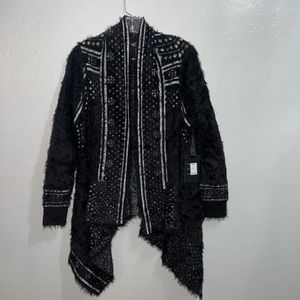 Black and Cream Cardigan